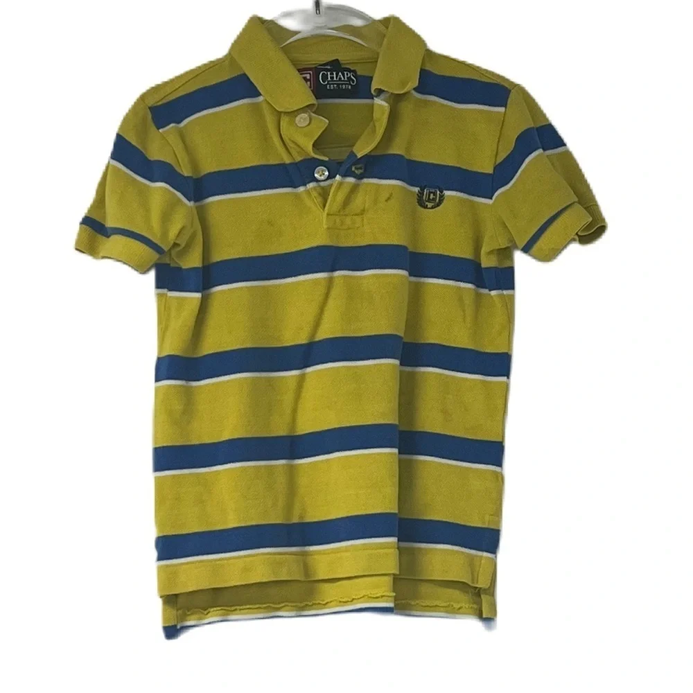 Bundle of 2 boys shortsleeve Gap Champs Polo green yellow blue tops size 4